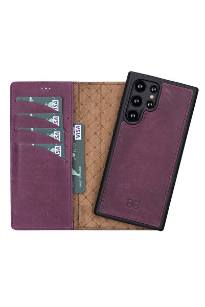 Bouletta Samsung Galaxy S22 Ultra Compatible Leather Wallet Case Cz7