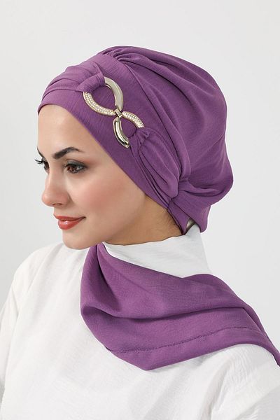 Aisha's Design Ready Turban with Aerobin Fabric - Accessory, Ht-94