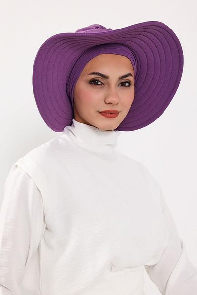 Aisha's Design Removable Aerobin Hat Bonnet Turban with Bow on the Back, S-4A