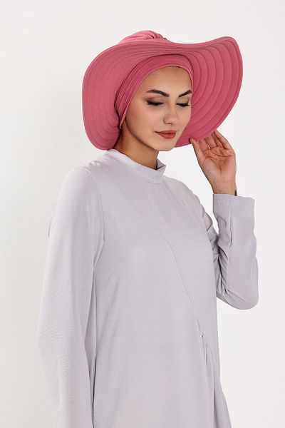 Aisha's Design Removable Aerobin Hat Bonnet Turban with Bow on the Back, S-4A