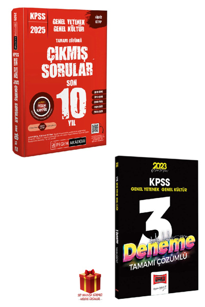 Pegem Akademi Yayıncılık 2025 Pegem GYGK Çıkmış Sorular Son 10 Yıl+GYGK Denem...