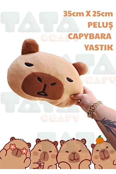 TATA CRAFT CAPYBARA PELUŞ YASTIK ÇOCUK ODASI DEKORASYON