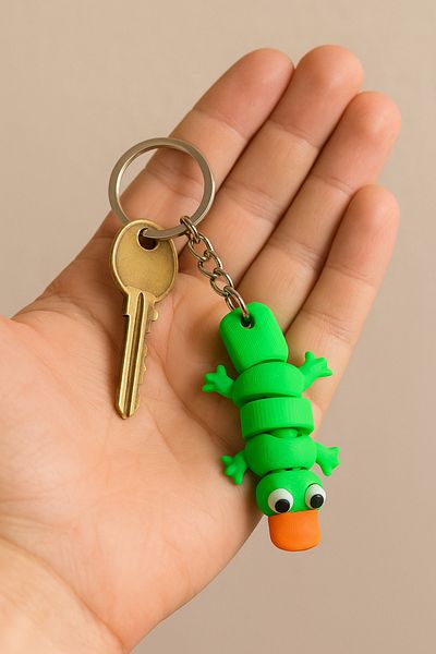 NBShop Ornithorncap Keychain – Cute Keychain & Bag Accessory with Movable Body