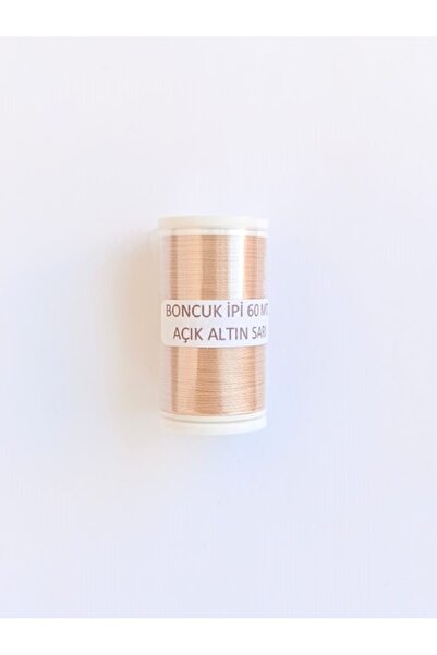 Eskişehir hobi sanat 60 Metre Açık Altın Sarı Renk Kum Boncuk Ipi Boncuk İşle...