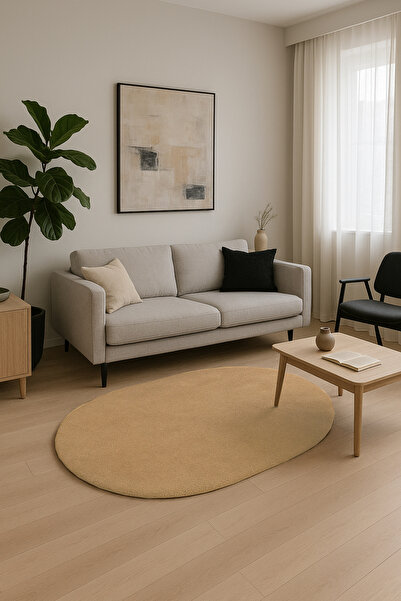 KEVLİNE SOFT DECOR Kaymaz Taban Peluş Halı Dekoratif Koridor Salon Çocuk Odas...