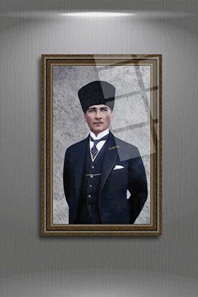 HMDS CONCEPT Pictură pe sticlă Mustafa Kemal Atatürk 216