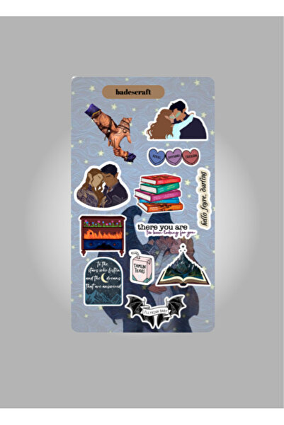 badescraft Dikenler Ve Güller Sarayı Sticker Set- Acotar- Etiket - Ajanda Bul...
