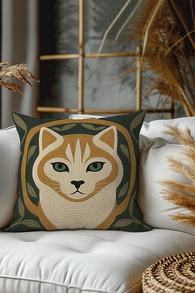Belle Benoit Set of 2 Embroidery Patterned, Double-Sided Printed, Decorative Throw Pillow Case – Bohemian Style, Zippered