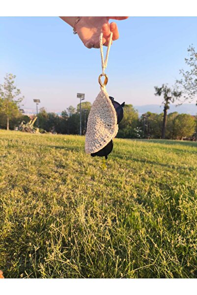 Momsada Madamella Модель Сумочка на руці, В'язана вручну /На підкладці /На кнопках /Брелок для окулярів