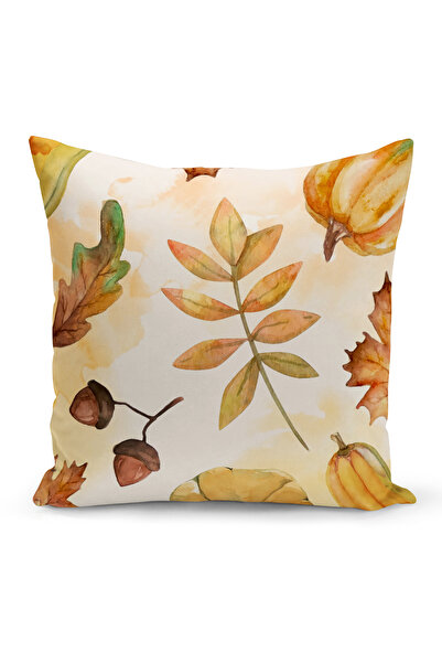 Bertille Home Осіння серія - Двосторонній чохол для подушки з цифровим принтом (Halloween Yazıkış Cushion Cover)