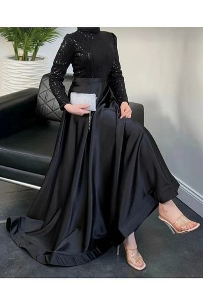 PERADO Rochie de seară hijab cu paiete