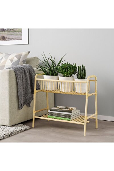 IKEA el dokuması çiçeklik, rattan, 60 cm