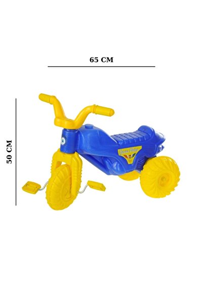 hak-iş oyuncak Çocuklar İçin Pedallı Plastik Polis Yavuz Motosiklet –Dayanıklı ve Hafif, 3+ Yaş Oyuncak Motor