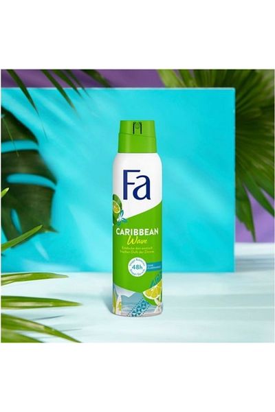 Fa Caribbean Wave Deodorant Spray Value Pack – 2 × 150 ml Long-Lasting Freshness
