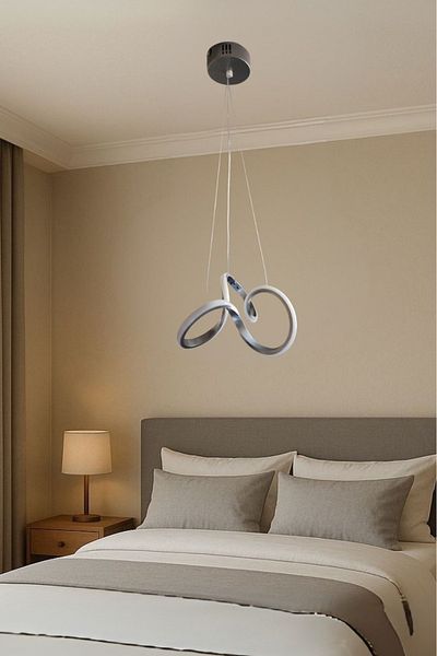 Ömür Avize Taly Gray Case LED Chandelier
