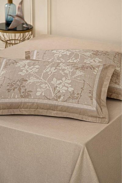 Karna Home مجموعة أغطية وسائد LaVella مكونة من قطعتين - باب زهري يفتح أثناء النوم 50X70/