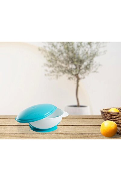 Babyjem طبق طعام مفرغ من الهواء موديل 565 باللون الأزرق