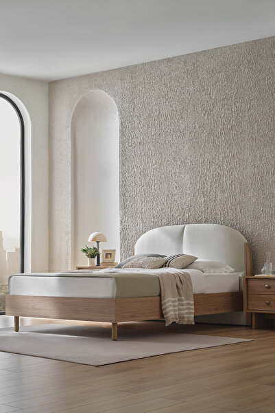 Enza Home Perge Başlıklı Karyola 2'li Set