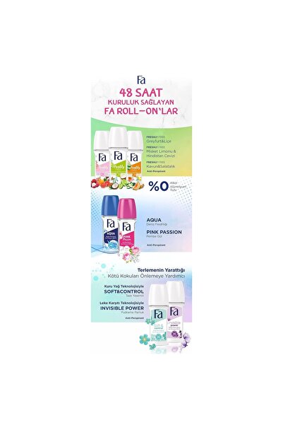 Fa Aqua Anti-Perspirant Roll On 2 x 50ml – Long-Lasting Freshness & Protection