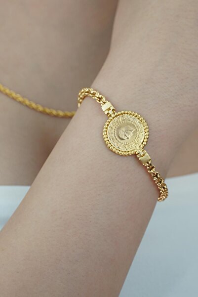 İdeal Sarraf 22 Ayar Çeyrekli Dorika Çerçeveli Güverse Bileklik