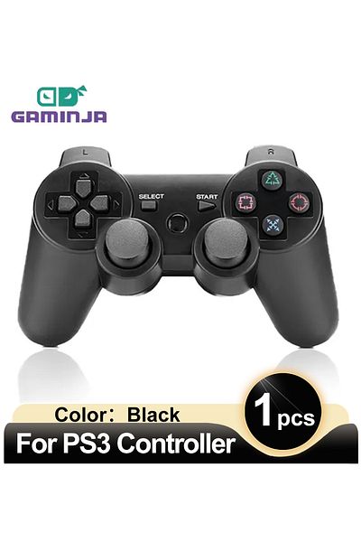Choice أسود لوحدة تحكم PS3 تدعم لوحة ألعاب لاسلكية تعمل بالبلوتوث لوحدة تحكم بلاي ستيشن 3