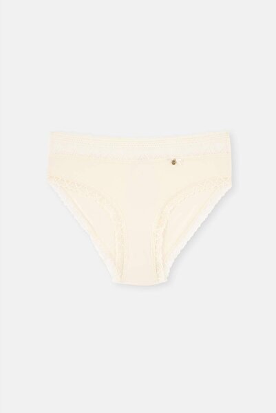 Dagi Ecru Micro Polyamide 2-Piece Brief