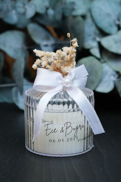 aytulereltasarım 10 Adet Mika Kapaklı Şekerlik Mum Söz, Nişan, Kına,bebek, Me...