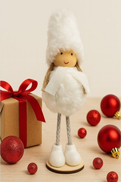 BeySüS Yılbaşı Çam Ağacı Süsü Dilek Perisi Beyaz 20 cm