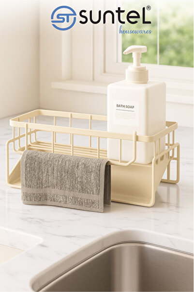 Suntel Πάγκος Διανομέας Υγρού Σαπουνιού και Organizer για Σφουγγάρι