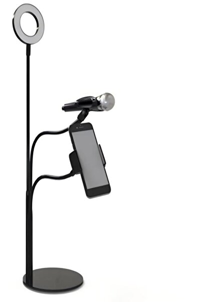 Generic Phone Stand With Flexible Arms Black