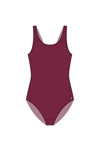 Decathlon Çocuk V Kesim Sırt Detaylı Mayo - Mor - 100 VERA