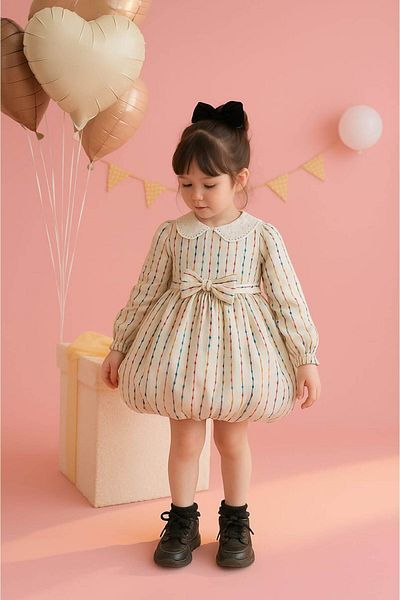 falcomini Girl Child Dress for Daily Special Occasions 2/7 Years