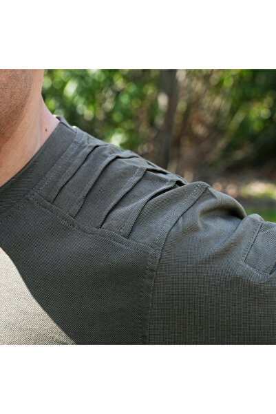 Wolftrap Tactical Μπλουζάκι Tactical με κοντό μανίκι με μοτίβο κυμάτων Χακί με 2 τσέπες Tactical T-shirt