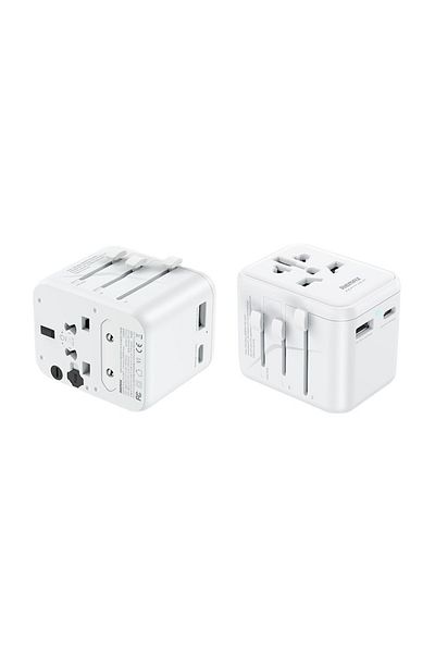 Generic Universal Travel Charger Conversion Adapter White