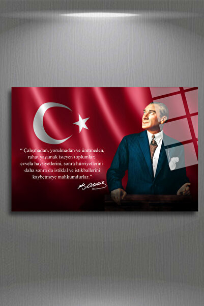 HMDS CONCEPT Pictură pe sticlă Mustafa Kemal Atatürk 78