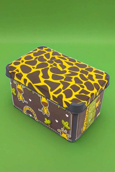 QUTU Style Box Giraffe Patterned 20 L Decorative Storage Box