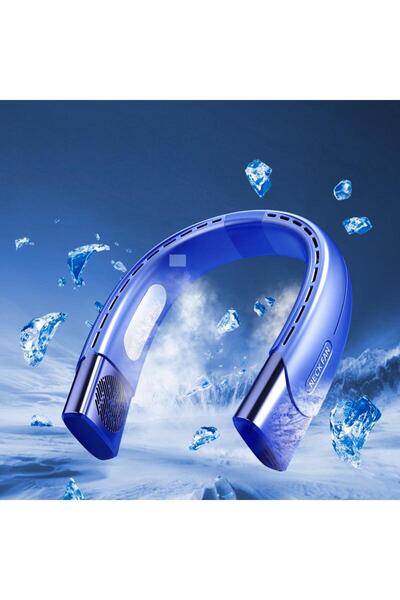 fun zone مروحة رقبة محمولة، مروحة تبريد 360 درجة، تعمل بالبطارية 4000 مللي أم...