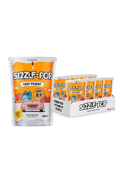 SIZZLE-POP EASY PEACHY ŞEFTALİ SOĞUK ÇAY 200 ML X 8 ADET