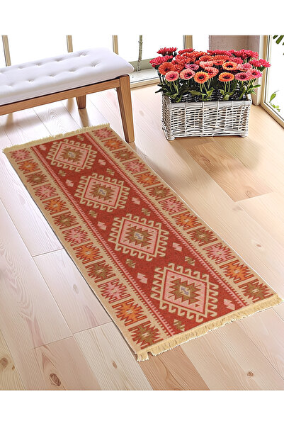 OBAM "Çift Taraflı Kullanılabilir, Makinede Yıkanabilir, Modern Desenli Kilim...