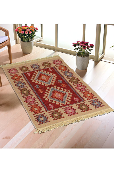 OBAM "Çift Taraflı Kullanılabilir, Makinede Yıkanabilir, Modern Desenli Kilim...