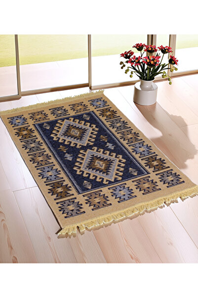 OBAM "Çift Taraflı Kullanılabilir, Makinede Yıkanabilir, Modern Desenli Kilim...