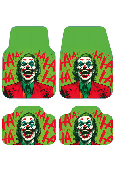 StarStalıa Joker Desenli Oto Paspas Leke Tutmaz Ve Yıkanabilir Dekor Araç Hal...