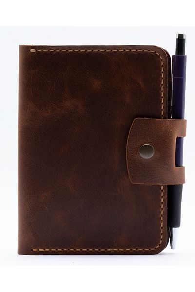 Bakani Leather Handmade Genuine Leather Passport Case – Travel Wallet with Card Holder and Pen Compartment – Men & Women