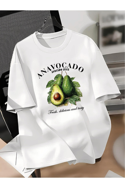 donamod Unisex Γυναικείο/Ανδρικό μπλουζάκι CHERRIES Avocado Lemon sweet Overs...