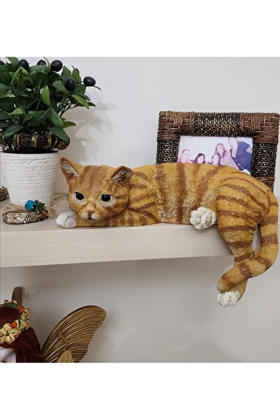 Şeydanın koleksiyonu DEKORATİF UZANAN KEDİ BİBLO