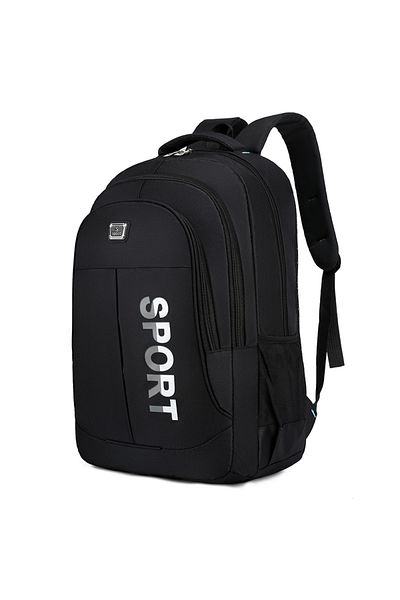 OEM School bag, NEVERMORE, Large capacity, 50 x 35 x 17 cm, Black