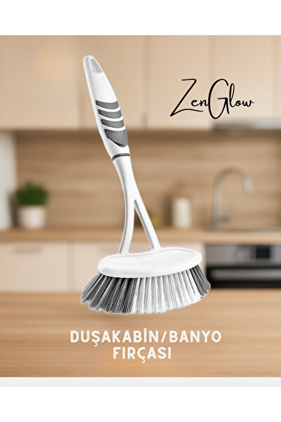 ZenGlow Duşakabin ve Küvet Fırçası - Kaliteli Plastik - Lavabo, Duşakabin, Kü...