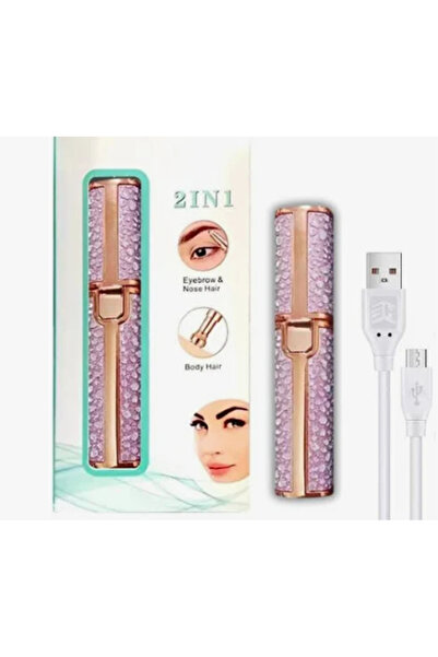 Expres Epilator facial 2in1 BLAWLESS Style, portabil cu LED, roz