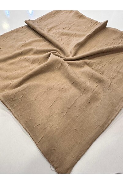 KİBAR İPEK Bambu kraş düz renk dikişli pamuklu Eşarp 100x100cm