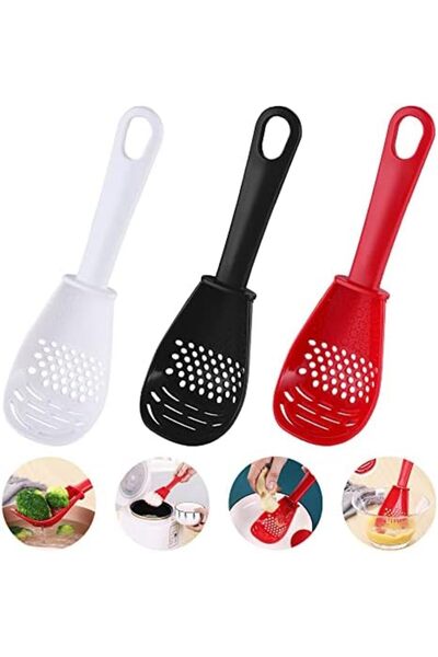 Generic 3 Pack Multifunctional Kitchen Cooking Spoon, 6 in1 Kitchen Gadgets Strainers